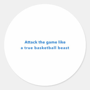 真のバスケットボールの獣のように試合を攻撃する ラウンドシール