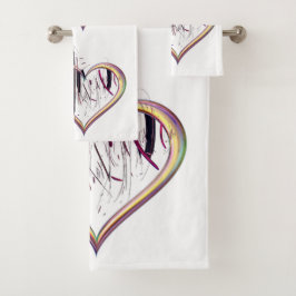 真のバスタオルハートセットへ バスタオルセット