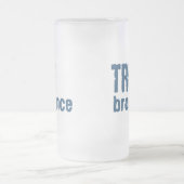 真のパフォーマンス(青) フロストグラスビールジョッキ (中央)