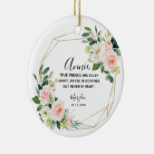 真のパーソナライズされた友達はセラと遠く離れてはいない セラミックオーナメント (右)