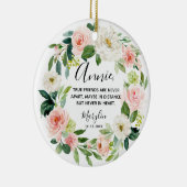 真のパーソナライズされた友達はセラと遠く離れてはいない セラミックオーナメント (右)