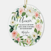 真のパーソナライズされた友達はセラと遠く離れてはいない セラミックオーナメント (左)