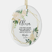 真のパーソナライズされた友達はセラと遠く離れてはいない セラミックオーナメント (右)