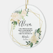 真のパーソナライズされた友達はセラと遠く離れてはいない セラミックオーナメント (左)