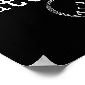 真のファクト白文字デザイン ポスター (角)