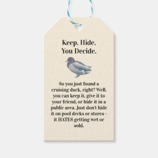 真のフラジル'80sプリント広告スタイルカモ ギフトタグ