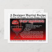 真のブラッティニハロウィーンマルティニレシピはがき ポストカード (正面/裏面)