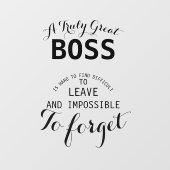 真のボス素晴らしボスの贈り物 ウィンドウサイン (シート)