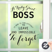 真のボス素晴らしボスの贈り物 ウィンドウサイン (ホーム)