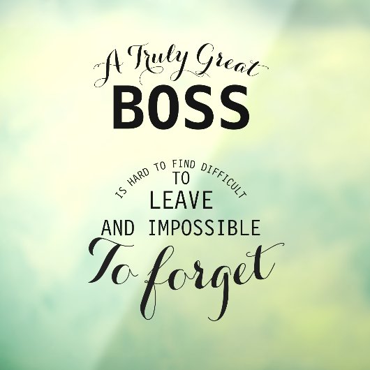 真のボス素晴らしボスの贈り物 ウィンドウサイン (シート3)