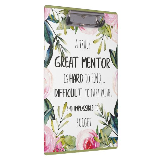 真のメンター素晴らしギフトメンター感謝引用文 クリップボード (右)