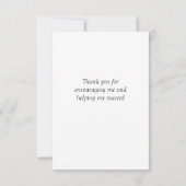 真のメンター素晴らしギフトメンター感謝引用文 サンキューカード (裏面)