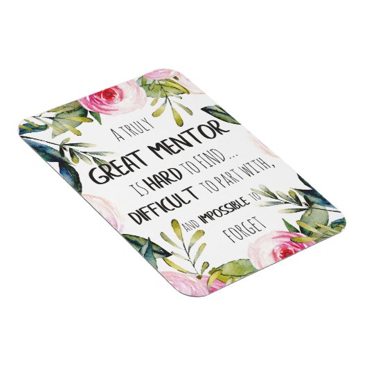 真のメンター素晴らしギフトメンター感謝引用文 マグネット (右側)