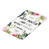 真のメンター素晴らしギフトメンター感謝引用文 マグネット (左側)