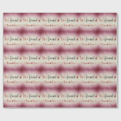 真のラブダークレッドのラッピング紙 ラッピングペーパー (フラット)