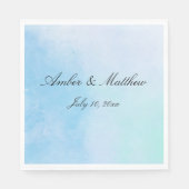 真のラブブルー スタンダードランチョンナプキン (正面)