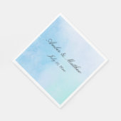 真のラブブルー スタンダードランチョンナプキン (角)