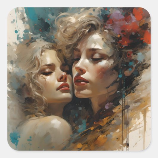 真のレズビアン愛 スクエアシール (正面)