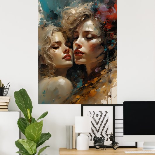 真のレズビアン愛 ポスター (ホームオフィス)