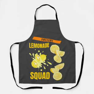 真のレモおもしろいンジュースのスタンドクルーLemonade分隊 エプロン