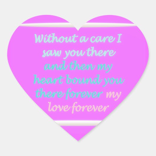 真のロマンス詩のパターンのピンク ハートシール (正面)