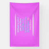 真のロマンス詩のパターンのピンク 横断幕 (縦)