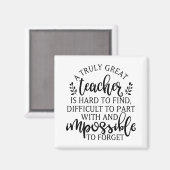 真の先生は見つ素晴らしける懸命 マグネット (正面/裏面)