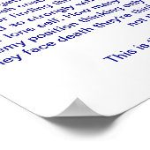 真の兵士のハート ポスター (角)