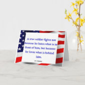 「真の兵士」カード カード (黄色い花)