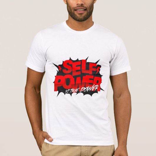 真の力は自分にある グラフィックTシャツ Tシャツ (正面)