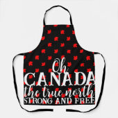 真の北の強さと自由なカナダ エプロン (正面)