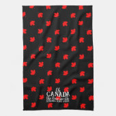真の北の強さと自由なカナダ キッチンタオル (縦)