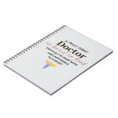 真の医素晴らし者 – 感謝 ノートブック (左側)