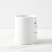 真の医者のマークは、通常、読みにくい。 コーヒーマグカップ (中央)