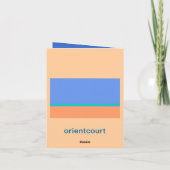 「真の友だちは見つける懸命である>お別れの手紙カード カード (裏面)