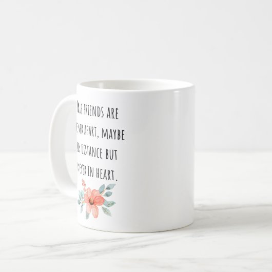 真の友は友情を離れぬ コーヒーマグカップ (正面左)