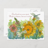 真の友は決して詩のひまわりではない ポストカード (正面/裏面)