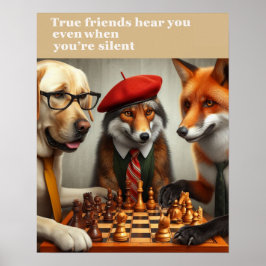 真の友は話をしないで君を理解する ポスター