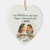 真の友は遠くにいるかも知れない セラミックオーナメント (右)