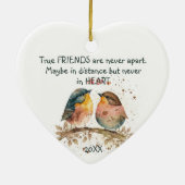 真の友は遠くにいるかも知れない セラミックオーナメント (裏面)