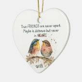 真の友は遠くにいるかも知れない セラミックオーナメント (左)