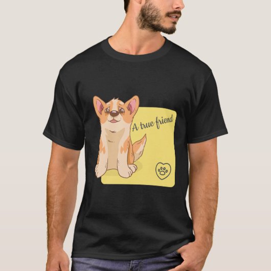 真の友ウェルシュコーギー284 Tシャツ (正面)