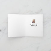 真の友人の誕生日ウィッシュ折り返しグリーティングカード カード (内部)