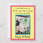 真の友人はフラットホリデーカードを持ち上げる シーズンカード (正面)