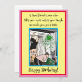 真の友人はフラットホリデーカードを持ち上げる シーズンカード (正面/裏面)