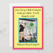 真の友人はフラットホリデーカードを持ち上げる シーズンカード (正面/裏面)