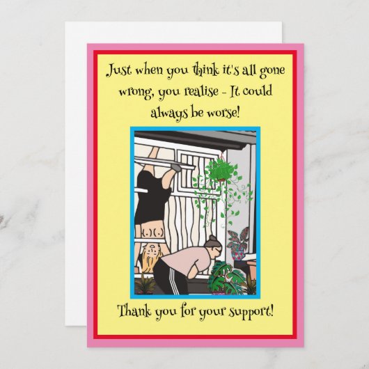 真の友人はフラットホリデーカードを持ち上げる シーズンカード (正面/裏面)