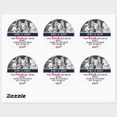 真の友人は決して写真と名前と離れない ラウンドシール (シート)