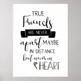 真の友人は決して友情を離れない引用文 ポスター