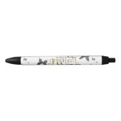 真の友人引用文 黒ボールペン (正面)